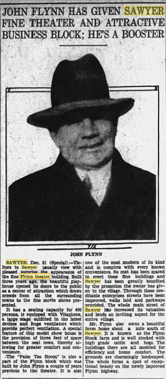 Flynn Theatre - 31 Dec 1929 Article On John Flynn Original Owner (newer photo)